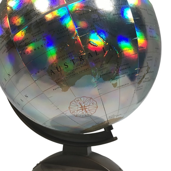 Vintage Replogle World Prism Series 12 Inch Diameter Raised Geography Globe - Picture 12 of 16